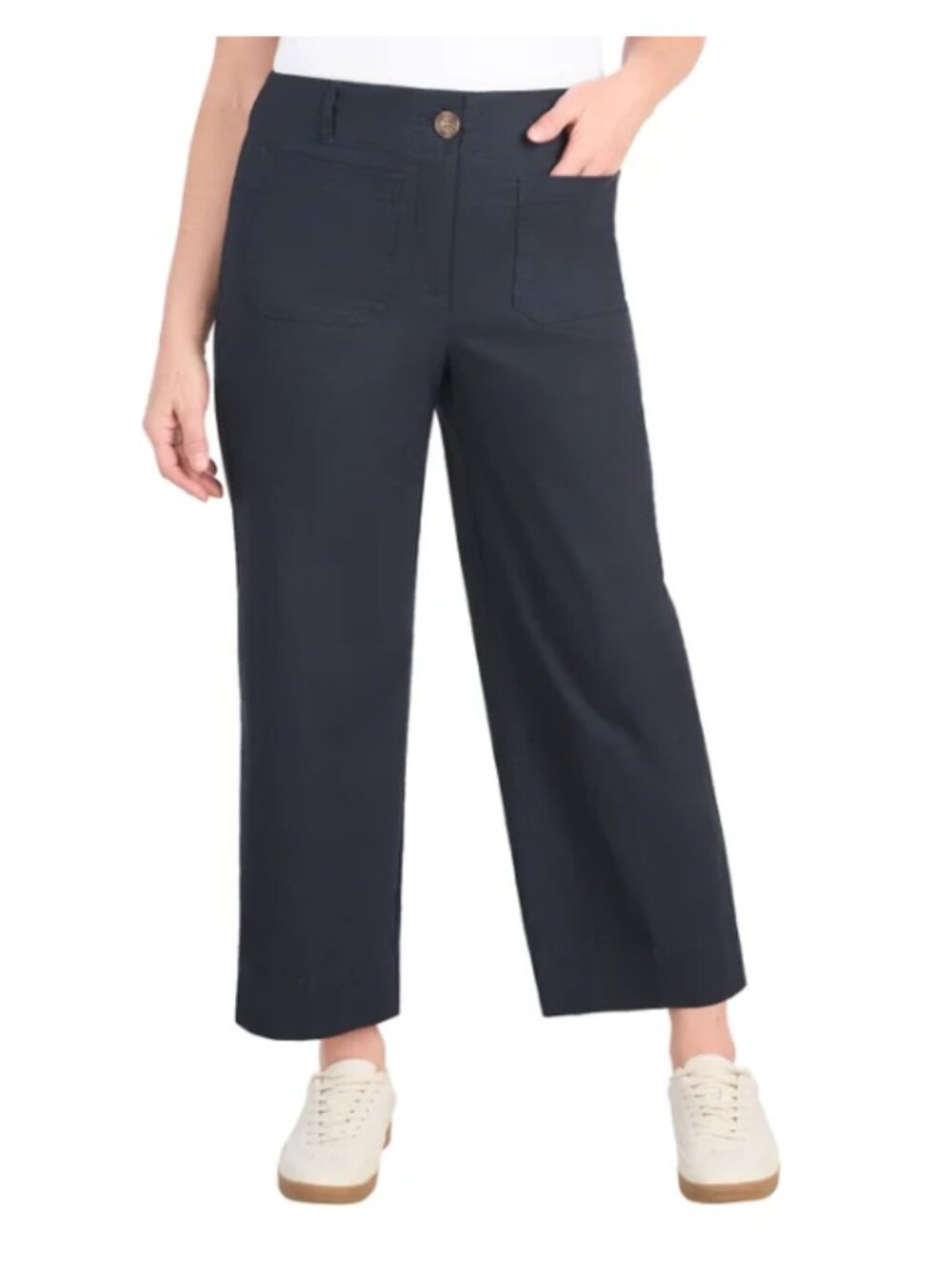 Hilary Radley Women's Wide Leg Pant High Rise Navy Size 12